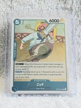 3/$25 Mint Rare One Piece Zeff Holo Character Card OP03-047 by Bandai!!